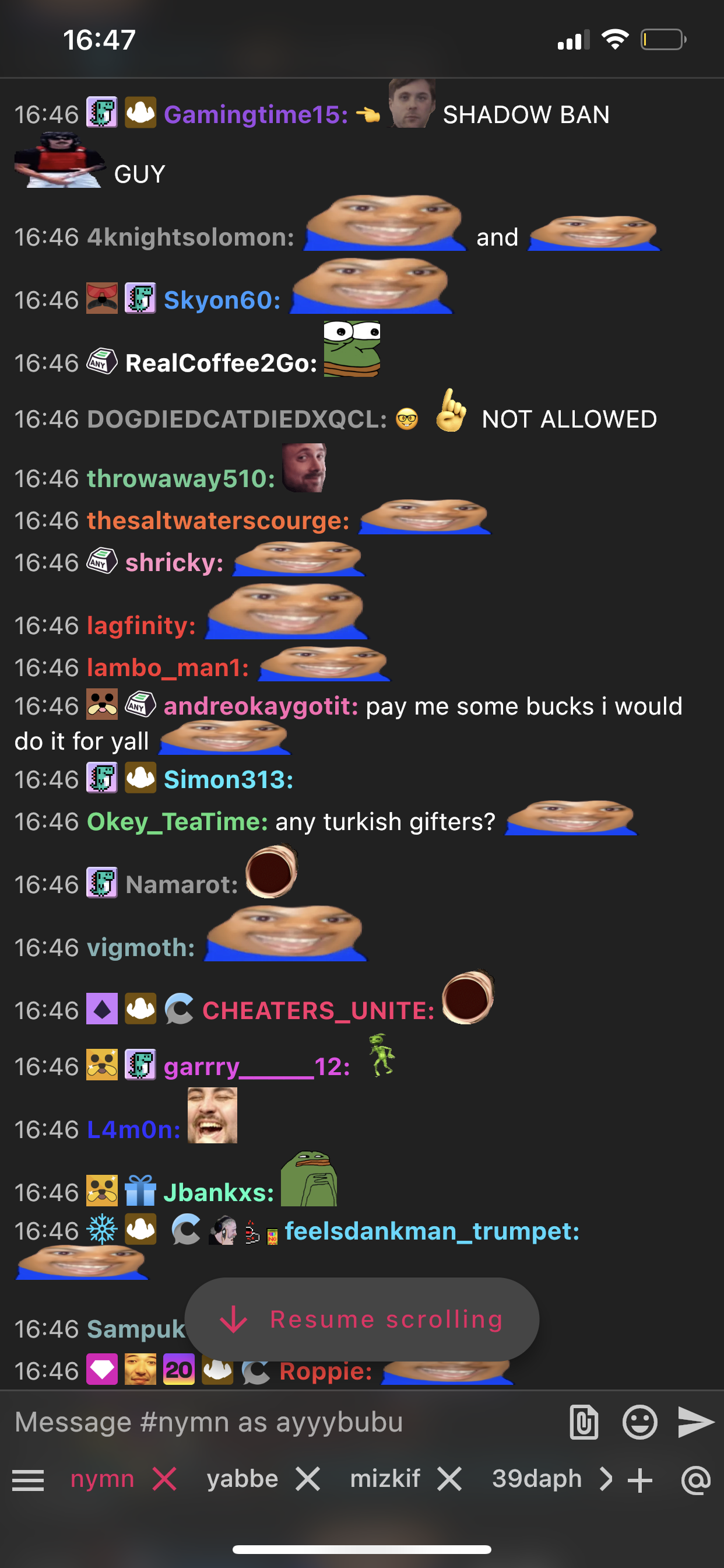 Pplayer chat